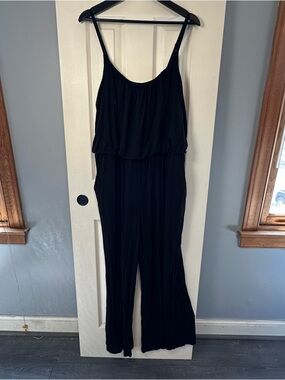Kaileigh Black Sleeveless Wide-Leg Jumpsuit